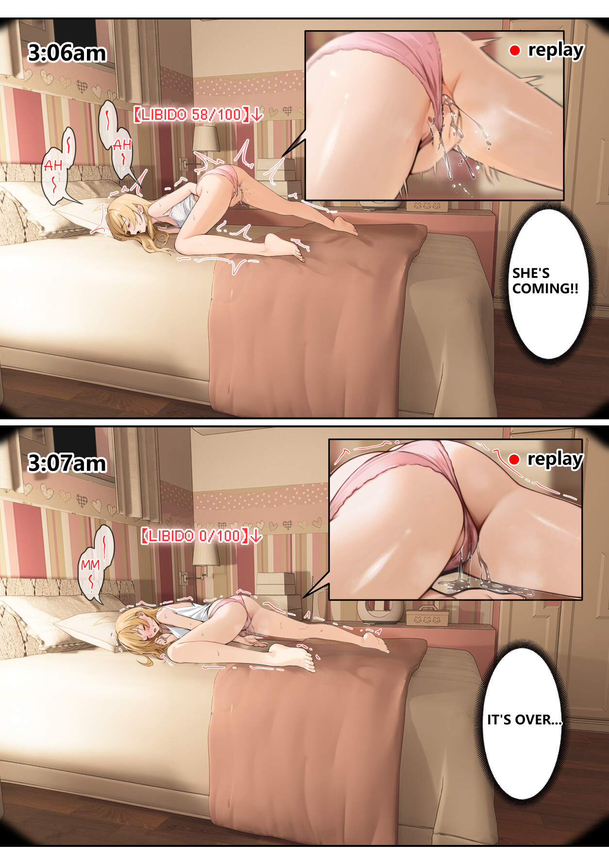 Hentai Manga Comic-My AR glasses can see various stats about my foster sister?!-Read-145